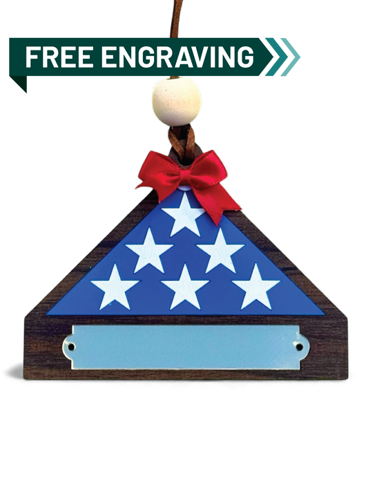 Veteran Flag Ornament