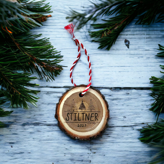 3 Tree Live Edge Ornament