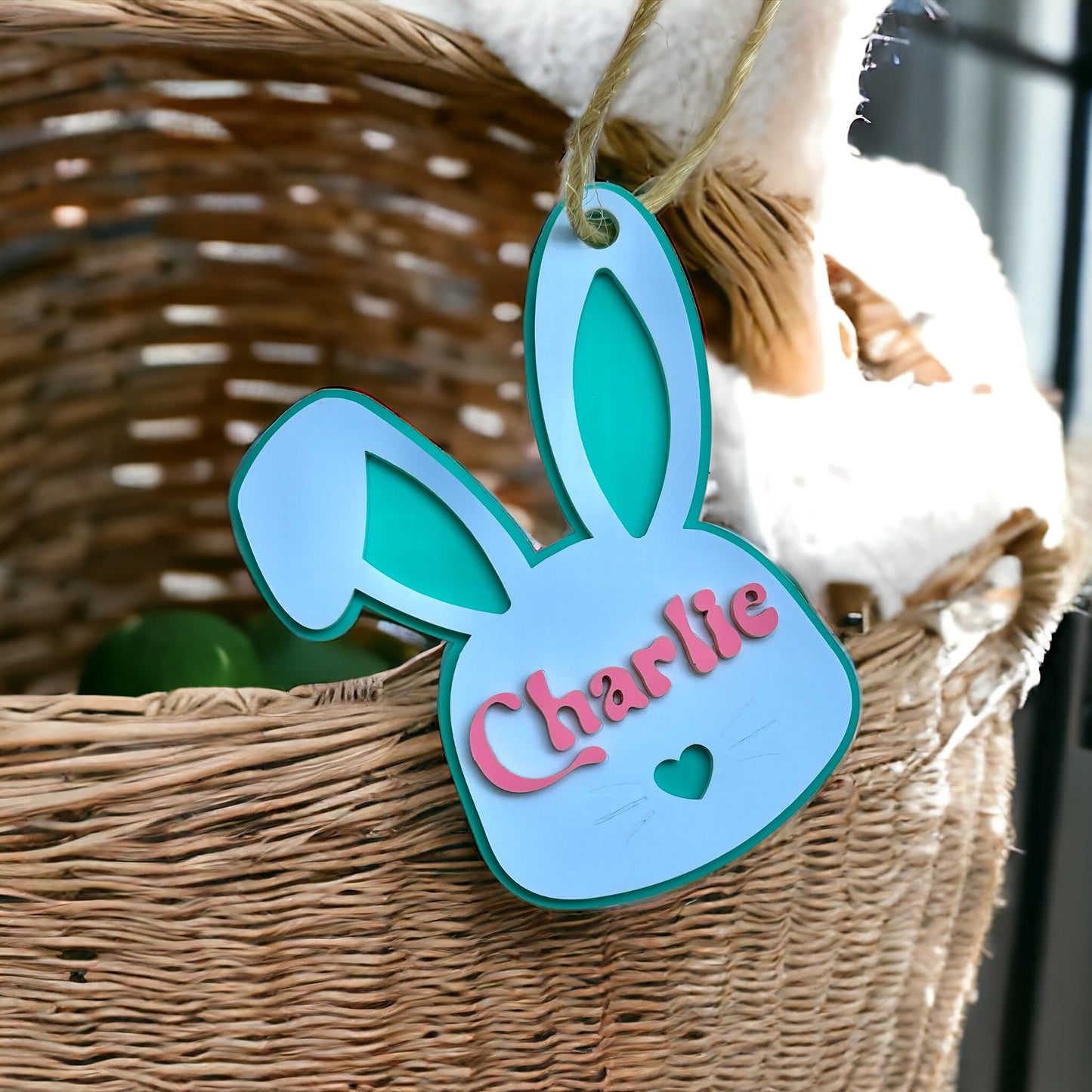 Easter Basket Tag (Blue, Pink, Teal)