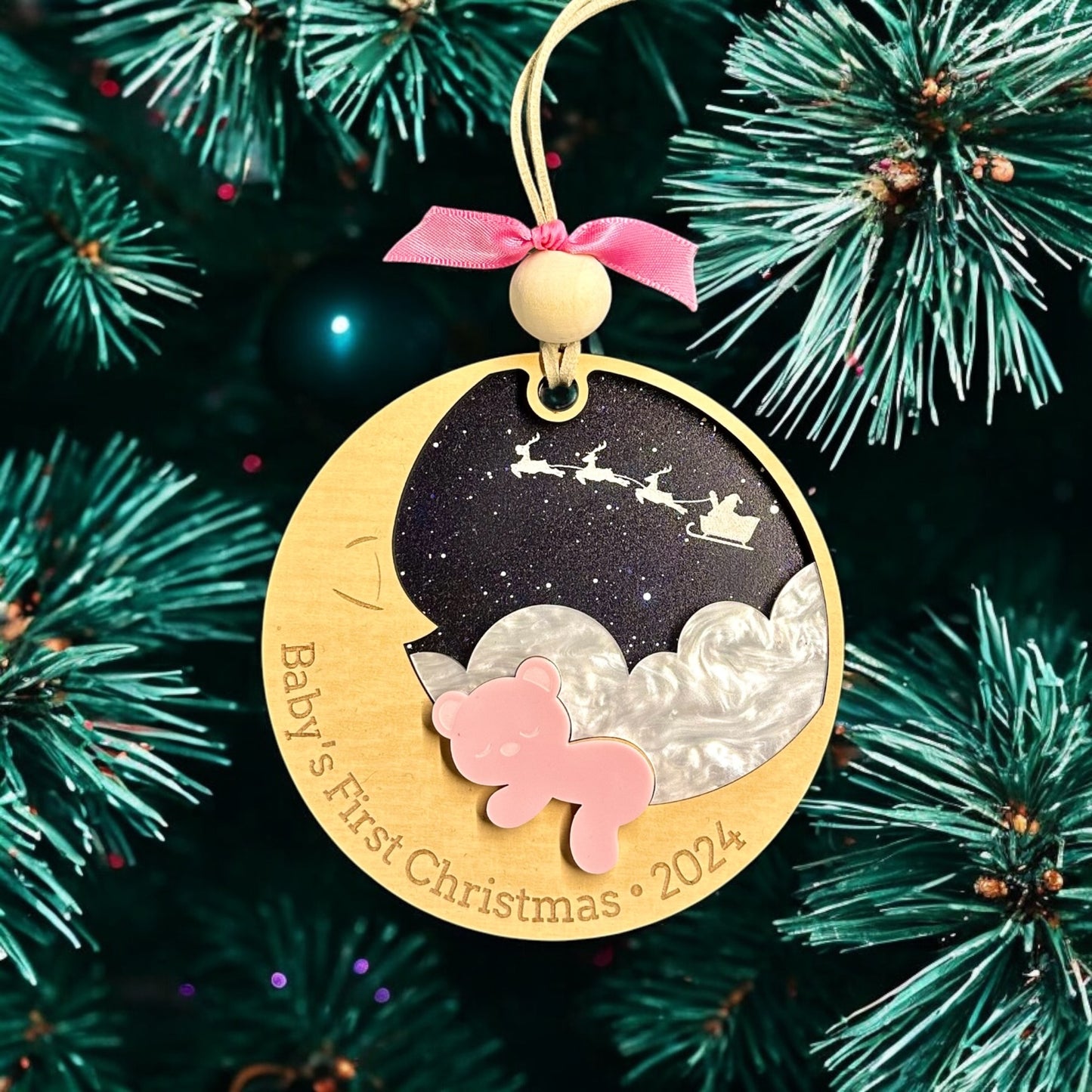 Baby's First Christmas Ornament - Girl