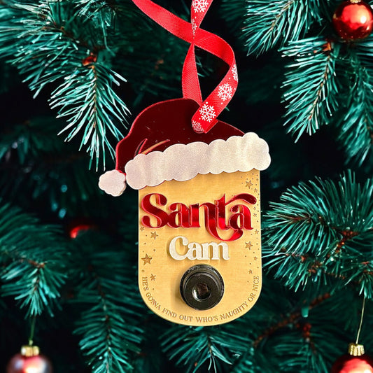 Santa Cam Ornament