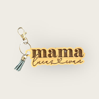 Mama Tassel Keychain