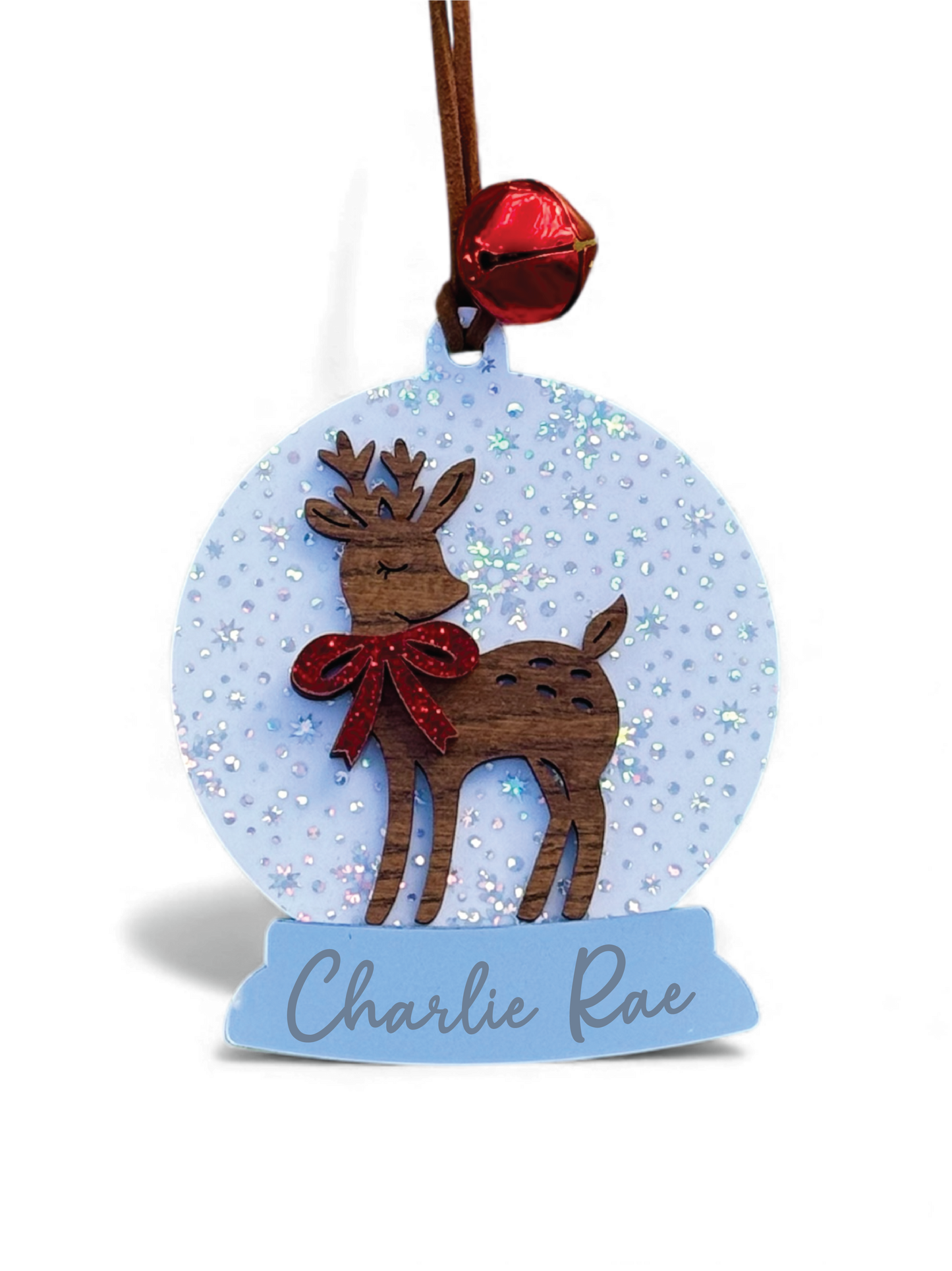 Snowy Reindeer Ornament